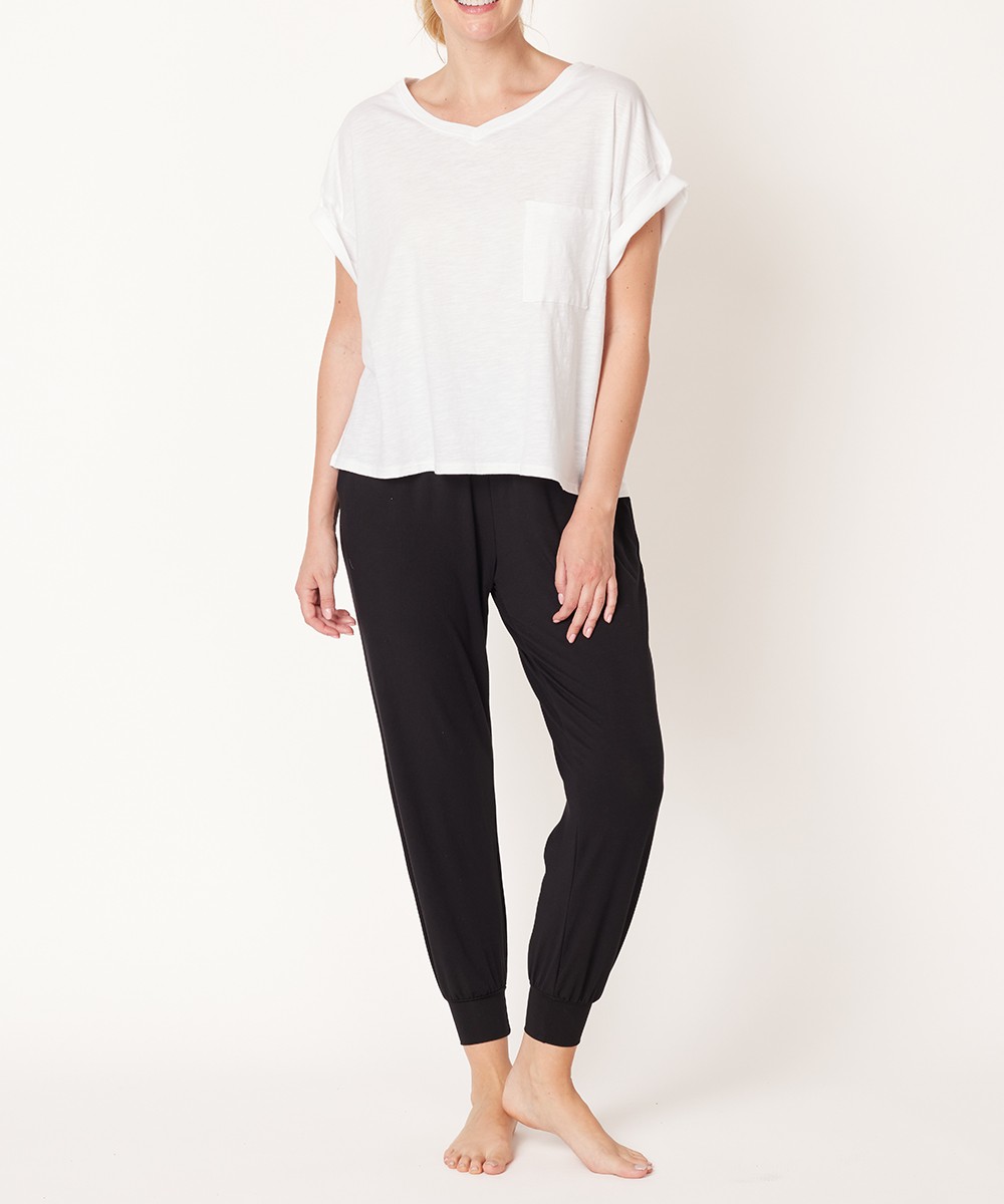 Genderless V Neck Crop T